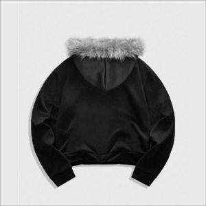 Sweat à capuche zippé épais en polaire pour homme, coupe oversize à épaules tombantes, brodé et imprimé personnalisé, écologique, collection automne - Product Image 2