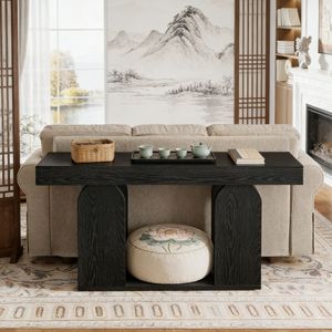 Long Modern Luxury <b>Console</b> <b>Table</b> Solid Wood with Mirrored Stainless Steel Top <b>for</b> Living Room <b>Entry</b> Farmhouse Hotel Decoration - Product Image 3