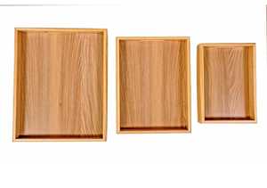 Bandeja Rectangular de Bambú para Servir con Bordes Elevados, Bandeja Ecológica de Madera para Desayuno, Comida, Cocina, Restaurante, Hotel - Product Image 5