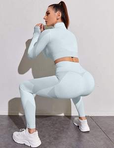 Ensemble de pantalons de yoga pour femmes, tenue de sport pour la salle de sport, leggings de sport taille haute, vêtements de sport haut de gamme pour femmes - Product Image 2