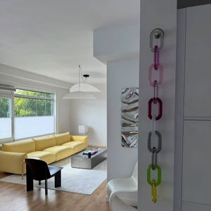 Accessoire d'éclairage en chaîne de maillons acryliques personnalisés, chaîne en résine plastique colorée pour lustre, lampe suspendue, plafonnier - Product Image 1