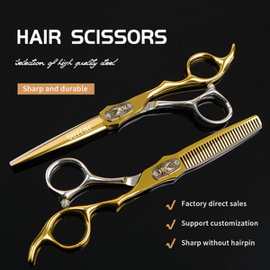 Tijeras de Peluquería Profesionales de 6 Pulgadas, Tijeras de Acero Inoxidable para Barbería, Tijeras de Belleza para el Cabello, Tijeras de Peluquería - Product Image 2