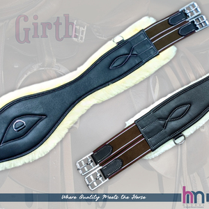 Cinturón de Doma de Cuero Acolchado con Neopreno, Doble Capa Elástica, Ajuste SS, Talla 20-32 Pulgadas, Cómodo y Duradero, HM GLOBAL - Product Image 5