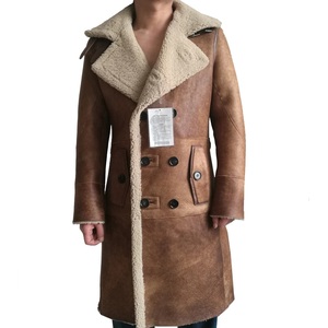 Tailor Made B7 Shearling Aviator Flight Jacket Quick Dry Hooded Genuine Sheepskin <b>Fur</b> Spring Parka Leather Long <b>Coat</b> <b>for</b> <b>Men</b> - Product Image 3