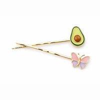 Vente en gros de pinces à cheveux en alliage de zinc plaqué argent avec logo personnalisé en strass, ailes d'ange, pour femmes - élégantes, en cristal, pour les fêtes