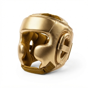 Casco de Protección para la Cabeza de Cuero Genuino de Grado Profesional, Logotipo Personalizado OEM, Equipo Deportivo - Product Image 1