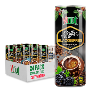 Bebida de café Arábica 250ml VINUT 24 latas por caja lata Sin OGM Sin lácteos Sin gluten Etiqueta privada OEM ODM Muestra gratis - Product Image 1