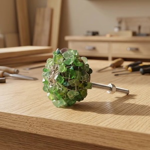 Brass Round <b>Modern</b> Cabinet Knob and <b>Handle</b> <b>Set</b> for Home Office Furniture-Durable & Eco-Friendly - Product Image 1