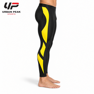 Legging pour homme durable avec coutures renforcées, matière extensible et construction confortable pour la course à pied et l'entraînement en salle de sport - Product Image 2