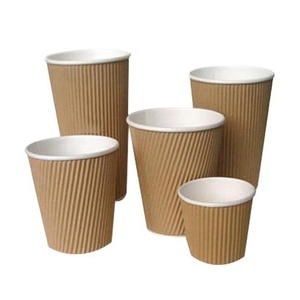 Gobelets en kraft ondulé de 6 oz en gros pour boissons, gobelets jetables pour la restauration, gobelets de service pour boissons commerciales - Product Image 5