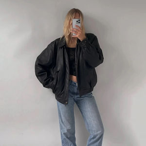 Nouvelle Arrivée : Blouson en Cuir Femme de Haute Qualité, Faible MOQ, Respirant, Technique de Tricot Imprimé, Service OEM Disponible - Product Image 4