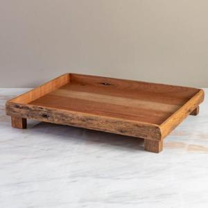 Plateau en bois naturel fait main pour servir café, thé et en-cas dans les restaurants, les hôtels, les cafés et à la maison - Product Image 2