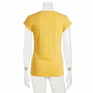 Camisa de Lujo para Mujer, 100% Algodón, Diseño Personalizado, Logotipo OEM, Estilo Henley con Botones, Precio al por Mayor - Product Image 2