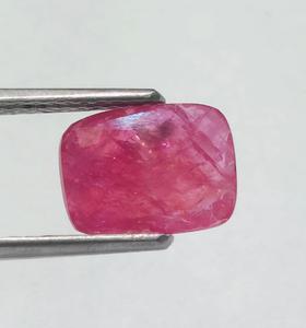 Rubis naturel de Birmanie (non chauffé) en corindon, pierre précieuse de qualité supérieure, taille coussin, pour la fabrication de bagues ou de pendentifs (usage astrologique) - Product Image 3
