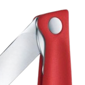 Couteaux à étaler pliants à manche rouge, lame lisse en acier inoxydable, couteaux de cuisine portables pour beurre, fromage, gâteau, pâtisserie et aliments - Product Image 6