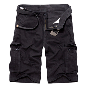Pantalones Cortos Casuales de Alta Calidad para Hombre, Cierre con Cordón, Diseño Multibolsillos, Ligeros, de Verano, Tejido de Algodón - Product Image 3