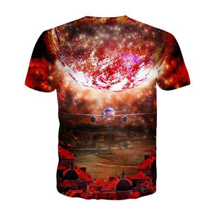 T-shirt à col rond pour homme, sublimation, polyester de qualité supérieure, séchage rapide, respirant, vêtements de sport, fournisseur d'usine OEM ODM - Product Image 3