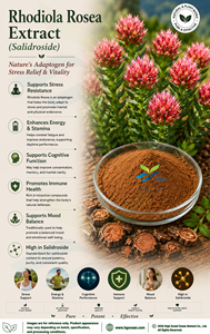 HGO Factory Direct Supply Extrait naturel pur de Rhodiola Rosea (qualité alimentaire) Spécification Salidroside 90% (extrait standardisé) - Product Image 4
