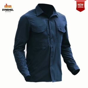 เสื้อเชิ้ตแขนยาวผู้ชาย Dynamel ผ้าโพลีเอสเตอร์ทอระบายอากาศ สีเบจ สำหรับกิจกรรมกลางแจ้ง - Product Image 3