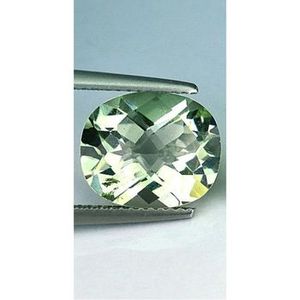 Cuarzo Amatista Verde Natural de Alta Calidad, Corte Cojín, Diseño de Tablero de Ajedrez, Ovalado Suelto, Forma de Pera, Corazón de Cristal, 8x10mm, 3 Gemas con Juego de Color - Product Image 3