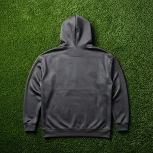 Sweat-shirt à capuche noir pour homme avec design à pois de strass blancs, streetwear personnalisé - Product Image 5