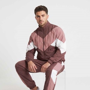 Custom Windproof Detachable Zipper Tracksuit Nylon Windbreaker <b>Jacket</b> & Jogger Pants Men's Windproof Sports Set - Product Image 4