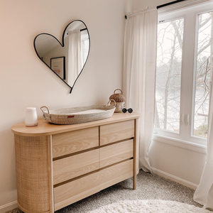 Grande specchio a parete a cuore di Leanne Ford specchio dorato a parete camera da letto soggiorno camera da letto decorazione del bagno - Product Image 1