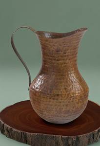 Ensemble de carafes en cuivre pour un usage quotidien haut de gamme, ensemble de service d'eau en métal avec verres, durable, réutilisable, pour la cuisine et la salle à manger. - Product Image 3