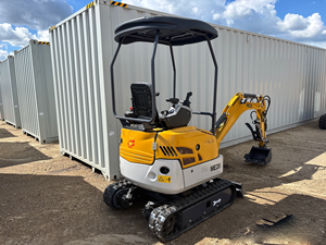 Mini-excavatrice sur chenilles ME20-YELLOW, modèle 2026, conçue pour les travaux de terrassement, d'aménagement paysager et de projets utilitaires - Product Image 3