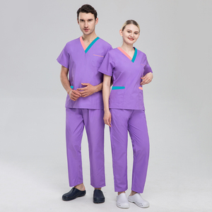 Tenue de Travail Unisexe pour Hôpital au Design Optimal, Blouses Médicales de Haute Qualité en Mélange de Coton et Tissu Denim, Détection des Aiguilles, Confortable, Taille XL - Product Image 2