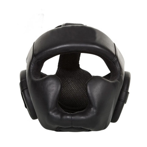 RTS Wholesale Price Pure Leather Boxing Head Guards Face Mouth protection Helmets <b>Protective</b> <b>Shield</b> Boxing Head Guards AI-HG-37 - Product Image 5