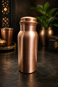 Bouteille d'eau de voyage en cuivre martelé classique écologique, vente en gros personnalisée - Product Image 6