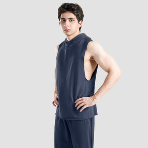 Débardeurs légers pour hommes, style sport, décontractés, élégants, col rond, sans manches, t-shirt décontracté, gilet musculaire - Product Image 2