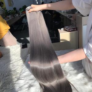 ผมตรงแบบเรมี่สำหรับต่อ100% ผมตรงกระดูกสีเทาอ่อนเครื่องผลิตในเวียดนาม - Product Image 3