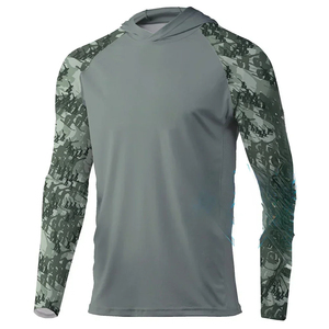 Performance Fishing Shirt Men Long Sleeve Polyester Fishing <b>Hoodie</b> Custom Sublimation UPF 50 Quick Dry <b>UV</b> <b>Protection</b> Wear - Product Image 1