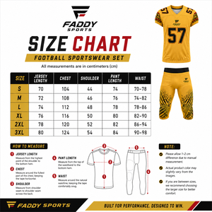 Ensemble d'uniformes de football américain personnalisés par sublimation, maillot et pantalon d'entraînement professionnels pour équipe, vêtements de sport durables et respirants pour adultes - Product Image 6