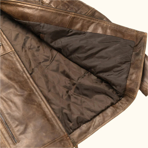 แจ็คเก็ตหนังแฟชั่นฤดูหนาวคุณภาพสูงสำหรับผู้ชายรุ่นใหม่ล่าสุด กันลม พร้อมระบบทำความร้อน ขายส่ง ยอดขายดี ดีไซน์ใหม่ - Product Image 4