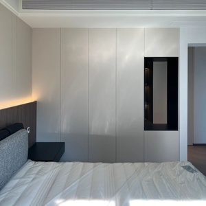 Armoire de chambre à coucher moderne en bois massif, armoire de rangement multifonctionnelle pour vêtements, armoire de chambre à coucher - Product Image 1