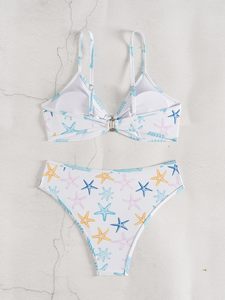 Trajes de baño Denmin con diseño de estrella de mar para distribución global. Fabricación por contrato de fábrica, etiquetado privado y envío rápido. - Product Image 5
