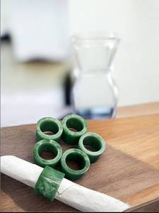 Elegant Luxury Modern Style <b>Epoxy</b> Resin and Wood Wedding Napkin Ring Eco-Friendly Customized Color Personalized Tableware - Product Image 5
