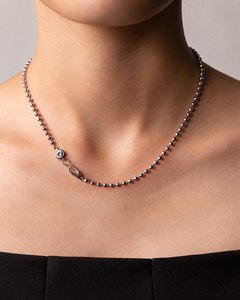 D Color <b>14K</b> Yellow <b>Gold</b> Lab Diamond 5mm 0.50ct with IGI Certified VVS Minimalist Beaded Ball <b>Chain</b> Necklace Women <b>Men</b> Wholesale - Product Image 1