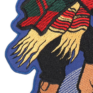 Motifs de broderie floraux personnalisés, patchs de vêtements en tissu 3D de luxe brodés à repasser - Product Image 6