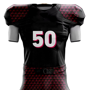 Uniforme de football américain personnalisé, tissu en maille OEM, tenue de match pour jeunes, numéro personnalisé, uniforme de football américain pour hommes et femmes - Product Image 4