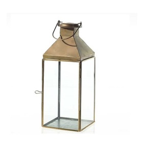Best Decorative Hanging Metal & Glass Copper Color <b>Candle</b> <b>Lantern</b> Classic Design <b>Candle</b> Holder <b>Lantern</b> For Home Decor - Product Image 2