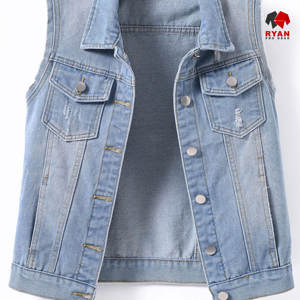 Chaleco Vaquero Personalizado Ryan Pro Gear para Hombre, Tela Cómoda y Transpirable con Logotipo Personalizado, Diseño OEM - Product Image 4