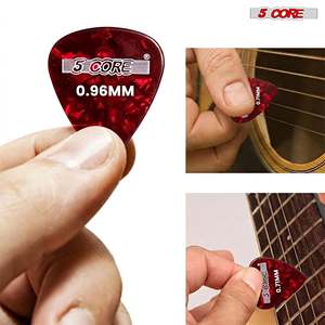 5 púas de guitarra de 12 piezas de celuloide, ligeras, medianas, pesadas y extra pesadas para guitarras acústicas y eléctricas - Product Image 3
