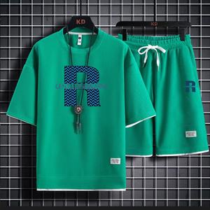 T-shirt léger à col rond pour homme, de haute qualité, personnalisé, respirant, à séchage rapide, imprimé en sérigraphie, en tissu éponge 100% coton - Product Image 3