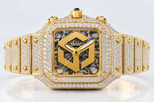 Luxury Stainless Steel Moissanite Diamond Iced Out <b>Watch</b> Men Women Fashion Wristwatch - Product Image 4