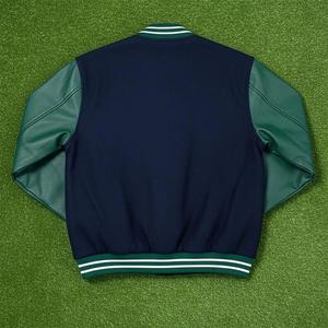 Customize Premium Quality Embroidery Varsity Jacket High Quality <b>Wool</b> Leather Sleeves Trending Design Varsity Jacket For Unisex - Product Image 3
