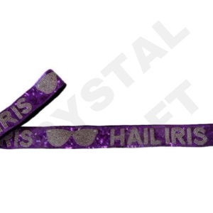 สายกระเป๋าลูกปัดสีขาวสีทองแบบปรับแต่งได้สายคล้องลูกปัดเลื่อมม่านตาข่ายสำหรับกระเป๋า - Product Image 1